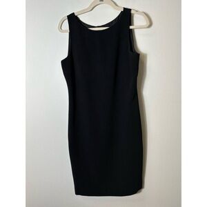 Louden Black Knee-Length Boat-Neck Dress
